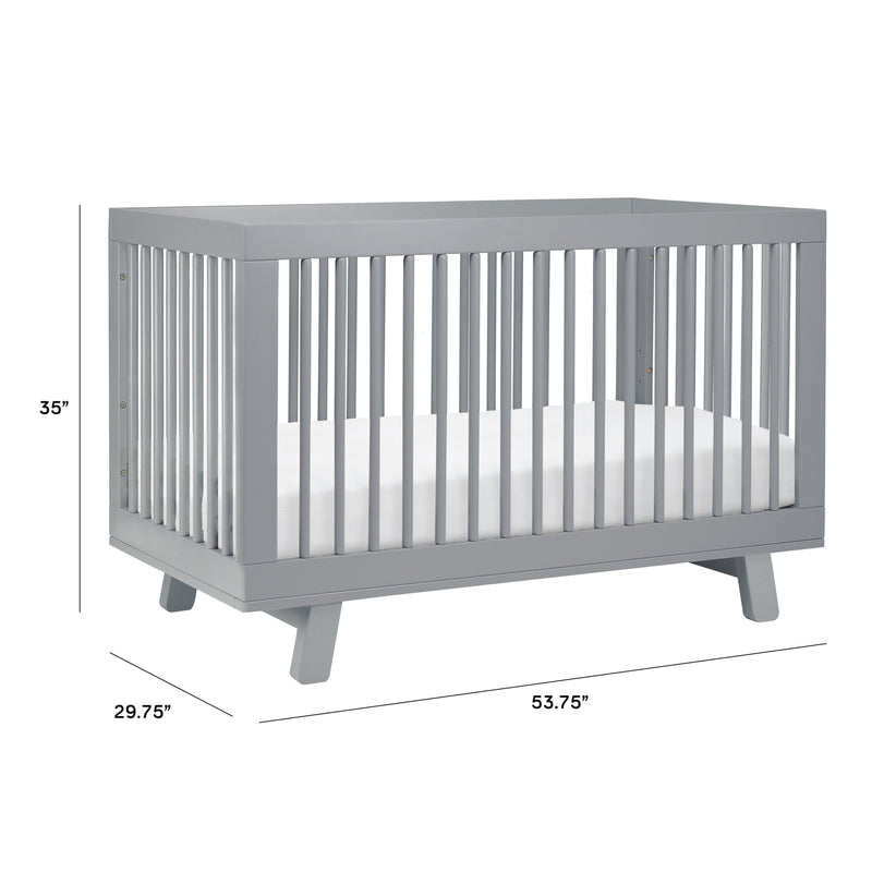 Babyletto Hudson 3-in-1 Convertible Crib with Toddler Bed Conversion Kit