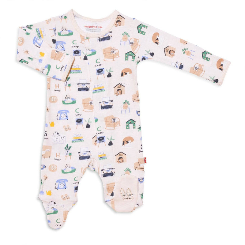 Magnetic Me Cozy Days Organic Cotton Magnetic Footie