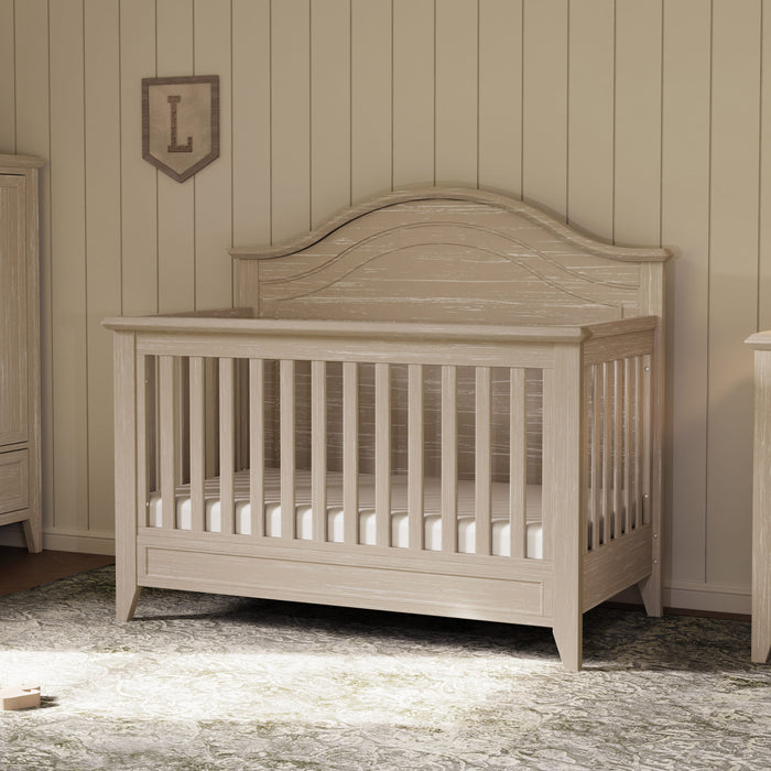 Monogram by Namesake Beckett double dresser in sandbar with spacious nursery storage