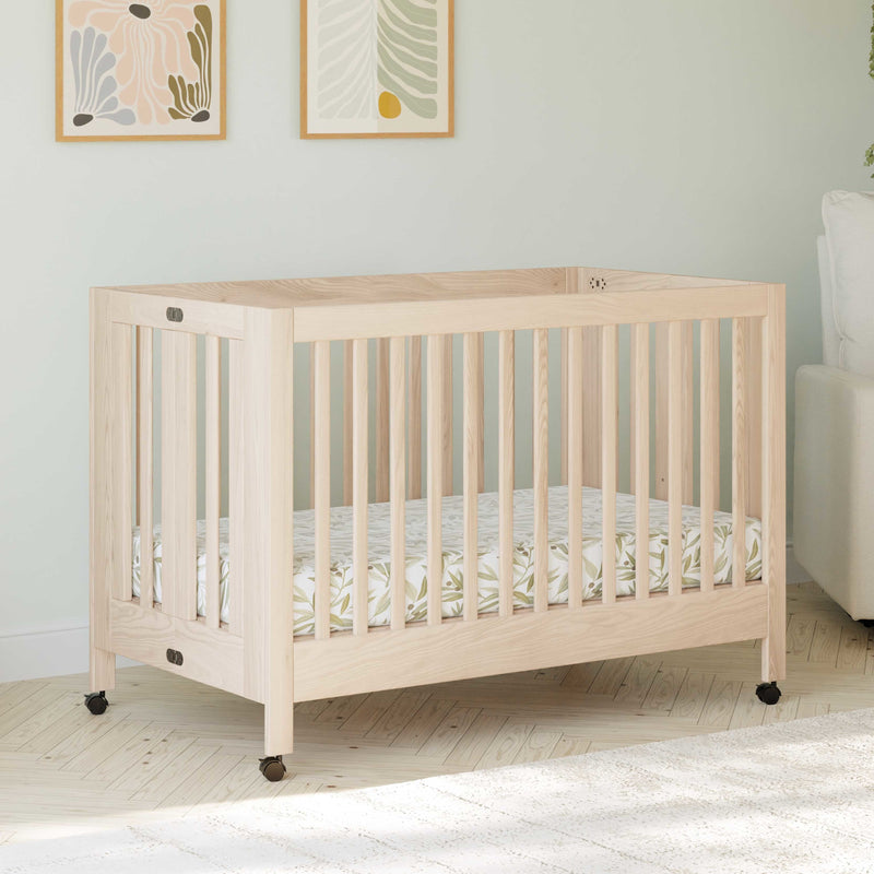 Babyletto Maki Portable Folding Crib with Toddler Bed Conversion Kit