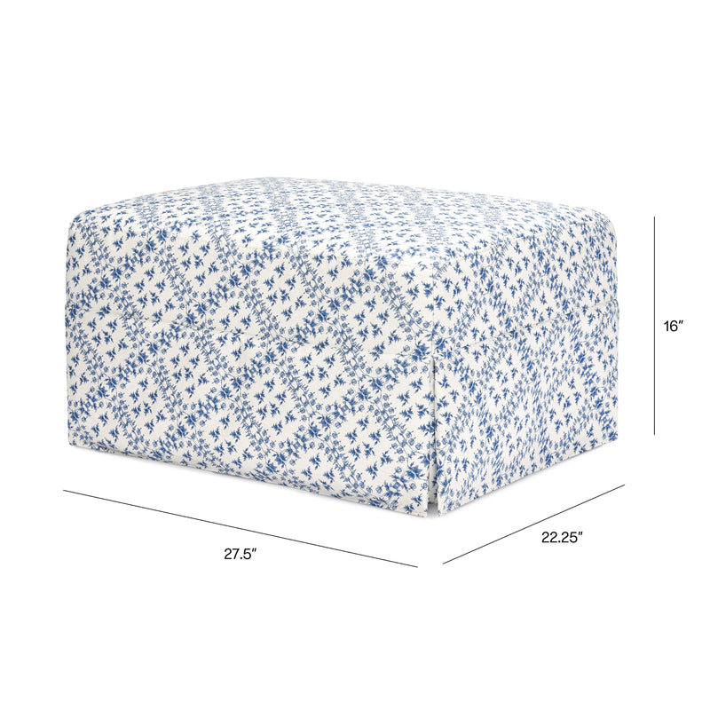 Sarah Flint x Namesake Crawford Gliding Ottoman in Eco-Performance Fabric | Water Repellent & Stain Resistant