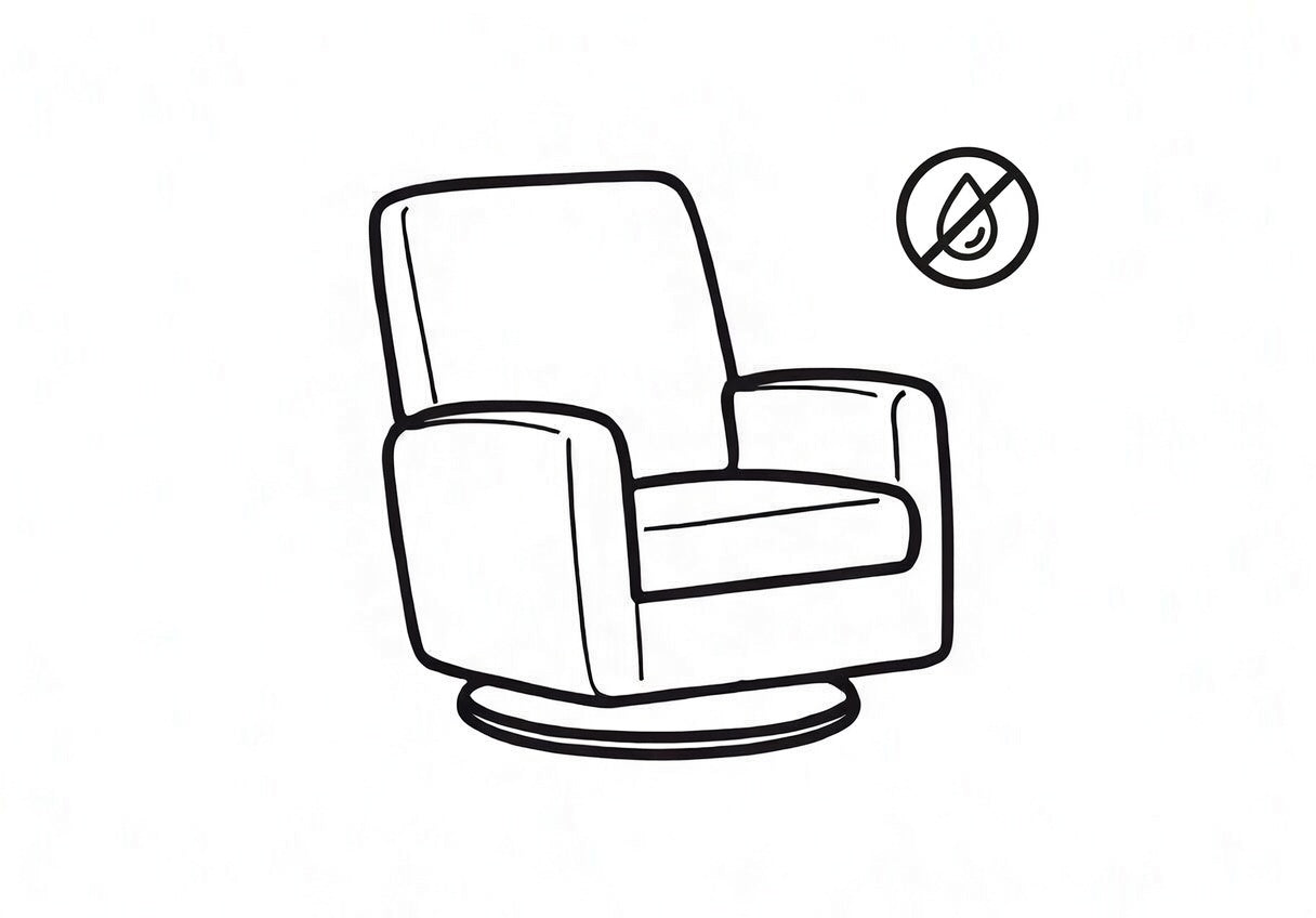 Stain-resistant performance fabric icon