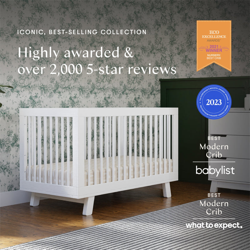 Babyletto Hudson 3-in-1 Convertible Crib with Toddler Bed Conversion Kit