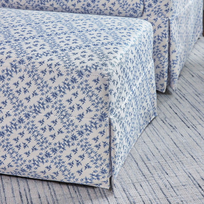 Sarah Flint x Namesake Crawford Gliding Ottoman in Eco-Performance Fabric | Water Repellent & Stain Resistant