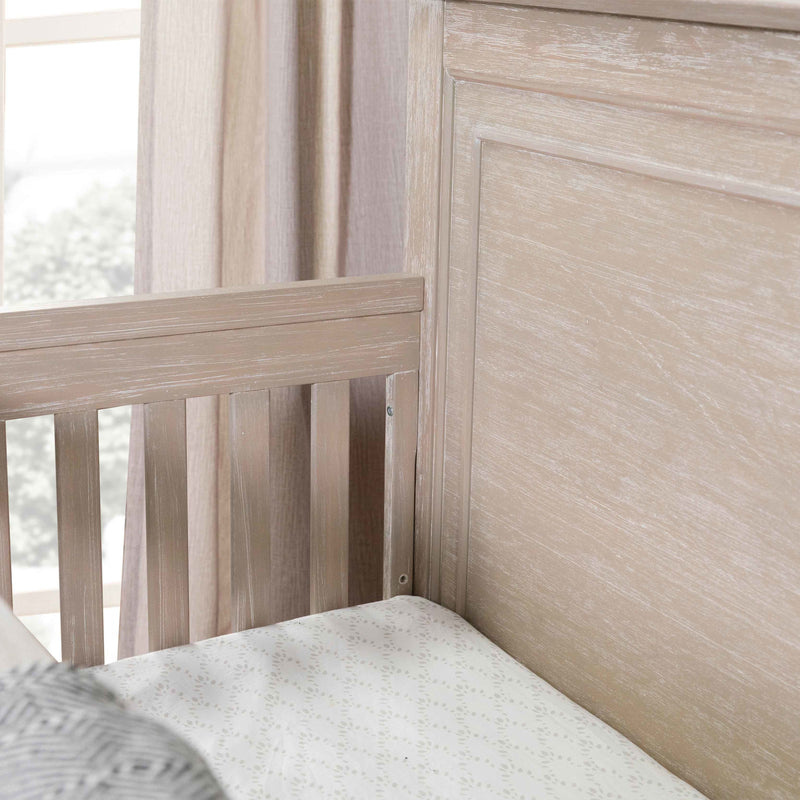 Monogram by Namesake Barrow 4-in-1 Convertible Flat Top Crib – Sandbar