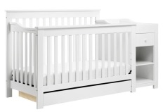Wood Cribs with Changing Tables